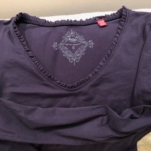 Esprit Long Sleeve Top, Navy Blue